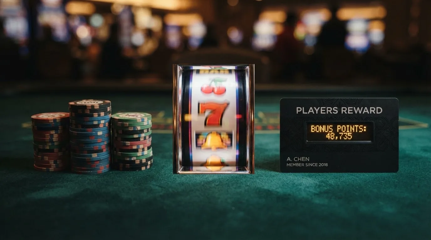 Tři podoby bonusu bez vkladu — free spiny, bankovky představující cash bonus a věrnostní karta s body